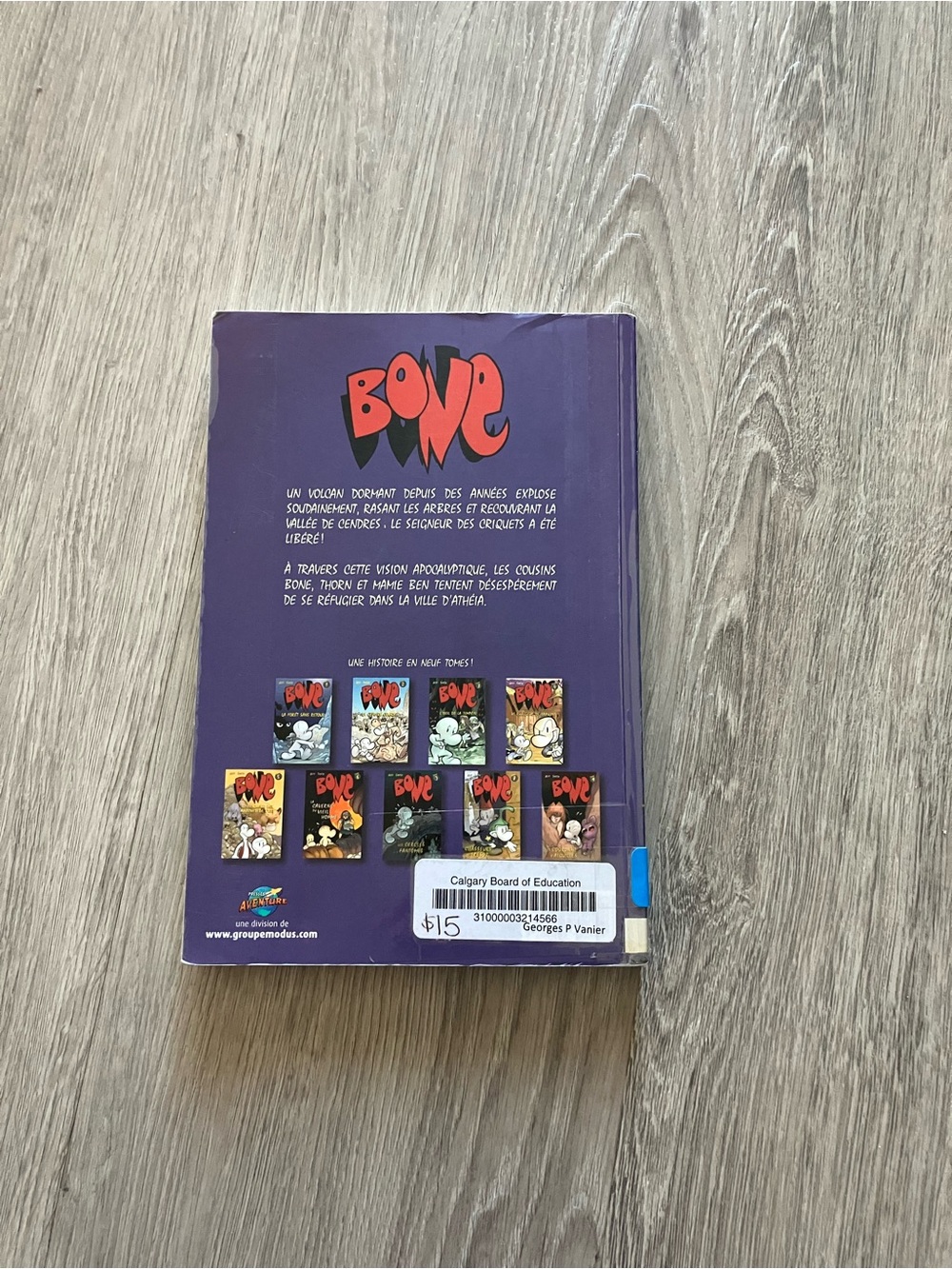 3/$15 Bone Tome 7: Les Cercles Fantômes - Black & Orange Comic Book - Picture 2 of 2